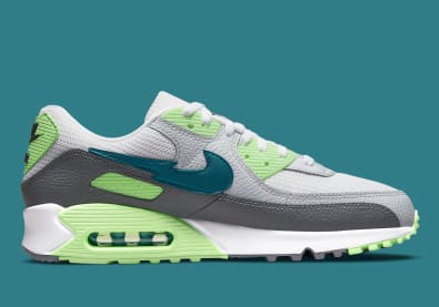 De bliksem slaat in op deze Nike Air Max 90 "Lime Glow"