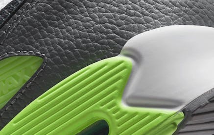 De bliksem slaat in op deze Nike Air Max 90 "Lime Glow"