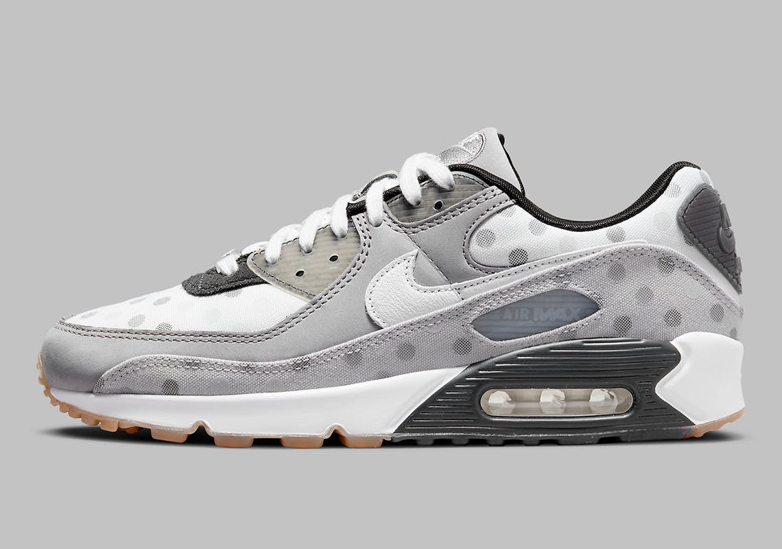 air max 90 white polka dot