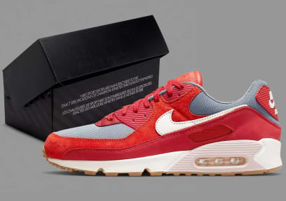 Nike Air Max 90 Premium Gym Red Foto 1