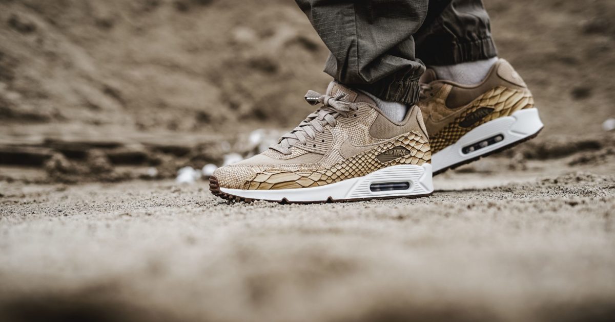 Nike Air Max 90 Premium Leather Vachetta Tan Sneaker Squad