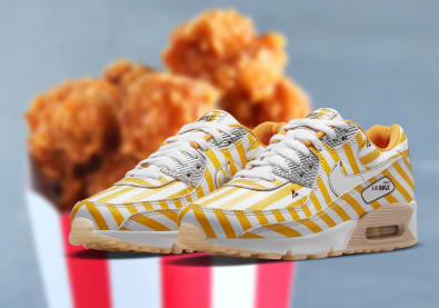 Deze Nike Air Max 90 SE "Fried Chicken" is finger licking good