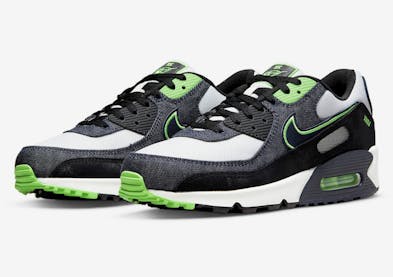 servet Antagonisme Werkwijze Knallend groen en Denim overlays op deze Nike Air Max… | Sneaker Squad