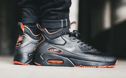 Nike Air Max 90 Ultra Mid Winter Black Total Crimson