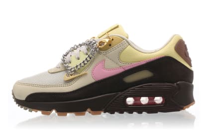 Nike voegt een Cubaanse schakelarmband toe aan deze Air Max 90 "Velvet Brown"