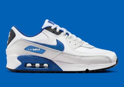 Nike Air Max 90 White Black Blue Foto 3