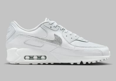 Nike Air Max 90 White Silver Foto 3