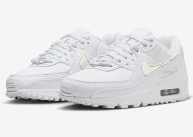 Nike Air Max 90 Wmns White Metallic Silver Foto 1