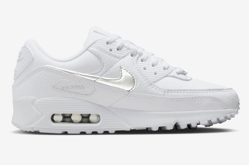 Nike Air Max 90 Wmns White Metallic Silver Foto 3