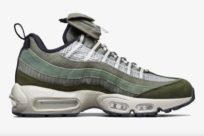 Nike past de Surpus Supply colorway toe op de Air Max 90 en Air Max 95