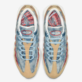 De Nike Air Max 95 "Wild West" maakt gebruik van Denim, Suede en een Paisley motief