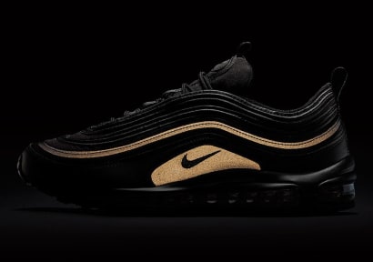 Nike Air Max 97 Triple Black Gold