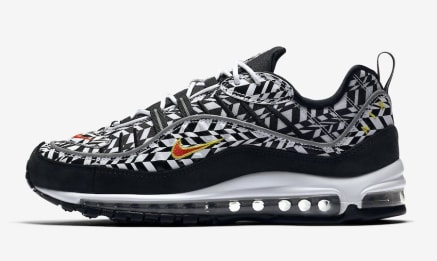 Onderweg: De Nike Air Max 98 All Over Print Black White