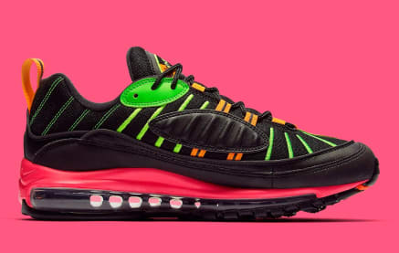 Knallende Neon op deze Nike Air Max 98