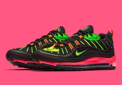 Knallende Neon op deze Nike Air Max 98 "Highlighter"