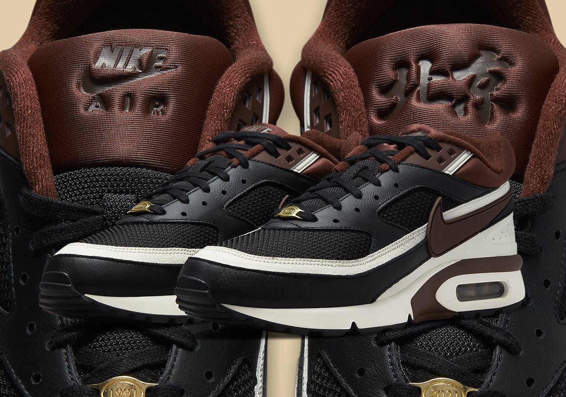 Nike air max classic bw zwart goud best sale