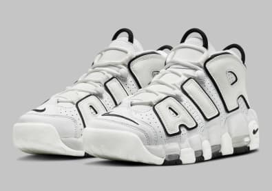 Nike Air More Uptempo White Black Foto 2