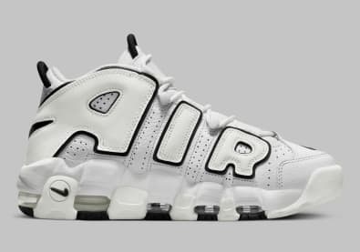 Nike Air More Uptempo White Black Foto 3