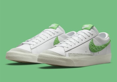 Deze Nike Blazer Low '77 "Soccer Pitch" is voorzien van een stukje grasmat