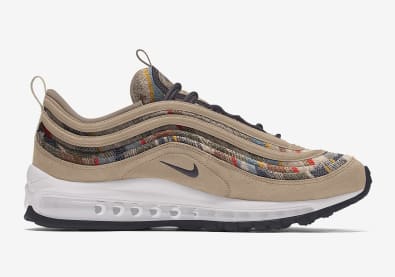 De Pendleton Wol optie is binnenkort weer beschikbaar op de Air Force 1 en Air Max 97