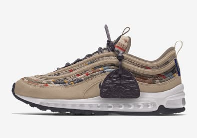 De Pendleton Wol optie is binnenkort weer beschikbaar op de Air Force 1 en Air Max 97