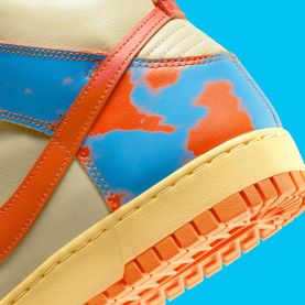 Nike Dunk High 1985 Orange Acid Wash Foto 7