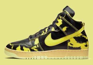 Nike Dunk High 1985 Yellow Acid Wash Foto 2