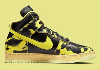 Nike Dunk High 1985 Yellow Acid Wash Foto 3