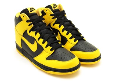 Naar verluidt maakt de Nike Dunk High Black Varsity Maize dit jaar nog een comeback