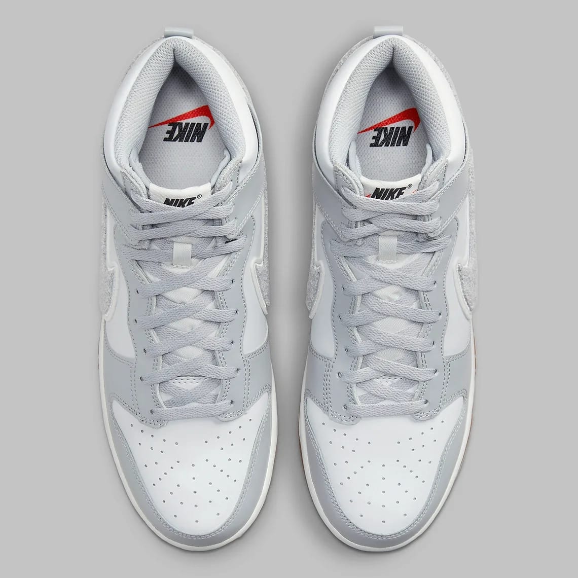 Nike Dunk High Grey Chenille Foto 4
