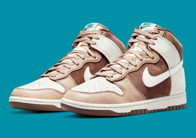 Nike Dunk High Light Chocolate Foto 1