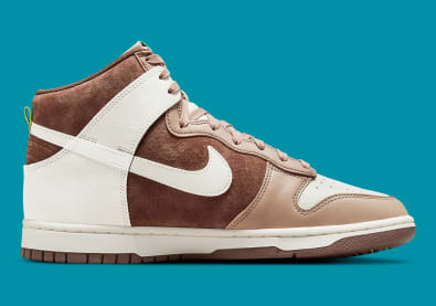 Nike Dunk High Light Chocolate Foto 3