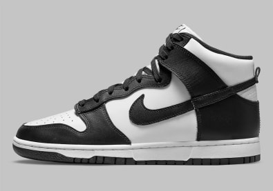 Nike Dunk High Retro Black White Foto 2