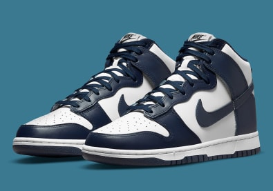 Nike Dunk High Retro Midnight Navy Foto 1