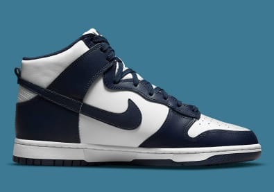 Nike Dunk High Retro Midnight Navy Foto 3