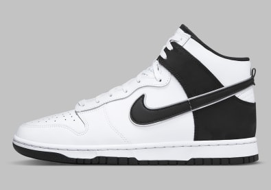 Nike Dunk High Retro SE White Black Foto 2