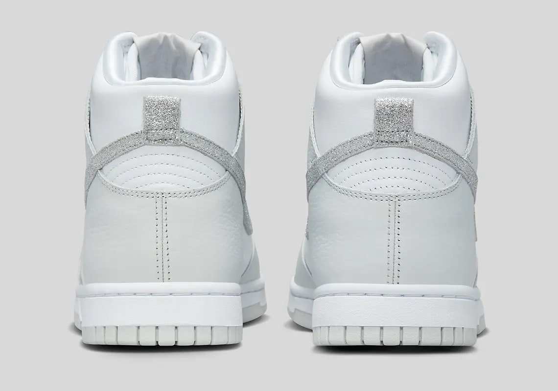 Nike Dunk High Silver Swoosh Foto 5