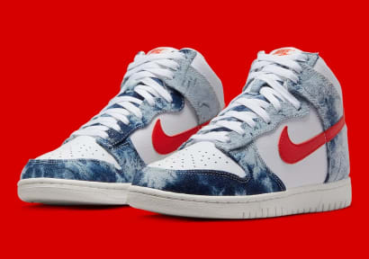 Nike Dunk High Washed Denim Foto 1