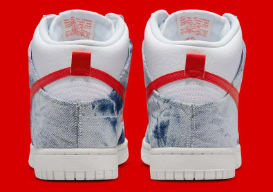 Nike Dunk High Washed Denim Foto 5