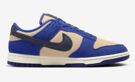 Nike Dunk Low Blue Suede Foto 3