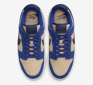 Nike Dunk Low Blue Suede Foto 4