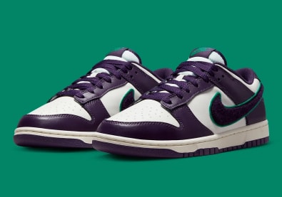 Nike Dunk Low Chenille Swoosh Foto 1