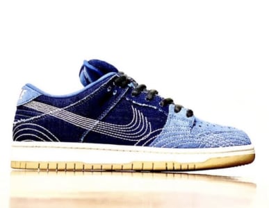 Er komt een nieuwe met denim bedekte Nike Dunk Low aan