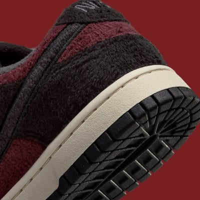 Nike Dunk Low Fleece Burgundy Foto 2