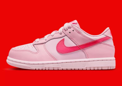 Nike Dunk Low GS Triple Pink Foto 2