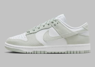 Nike Dunk Low Grey Corduroy Foto 2