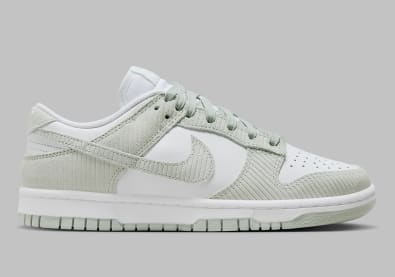 Nike Dunk Low Grey Corduroy Foto 3