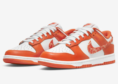 Nike Dunk Low Orange Paisley