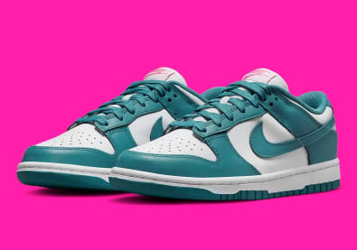 Nike Dunk Low Pink Teal Foto 1