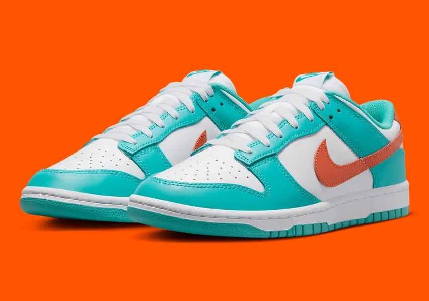 Nike Dunk Low Retro Miami Dolphins Foto 1